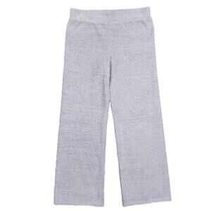 Steve Madden Pajama Pants Wide Leg Chenille Sleep Pants Large Lilac Gray